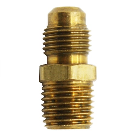 Thrifco Plumbing No. 48F 5/16 Inch Flare x 1/4 Inch MIP Brass Adapter 4401316